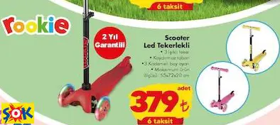 SCOOTER LED TEKERLEKLİ